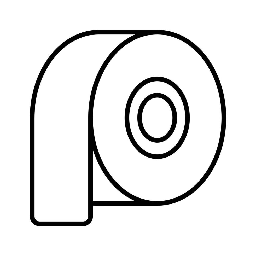 A creative adhesive tape icon, suitable for indicating sealing, sticking, or repairing functions vector