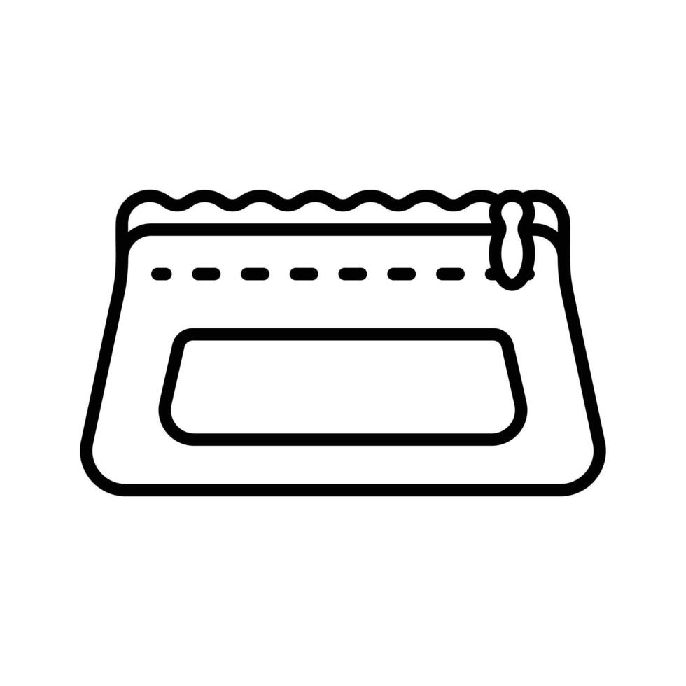Creatively crafted stationery case icon, perfect for organizing pens, pencils, and other writing tools vector