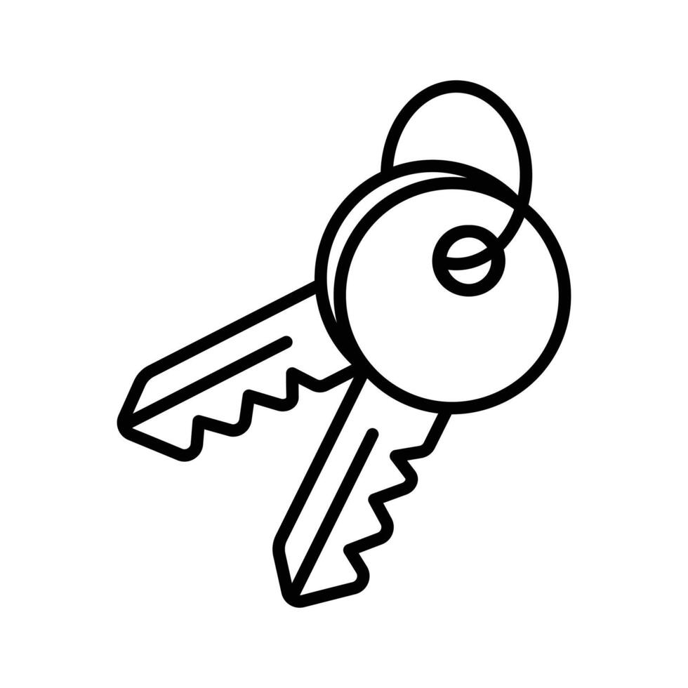 A depiction of keys, often representing access, security, or ownership vector