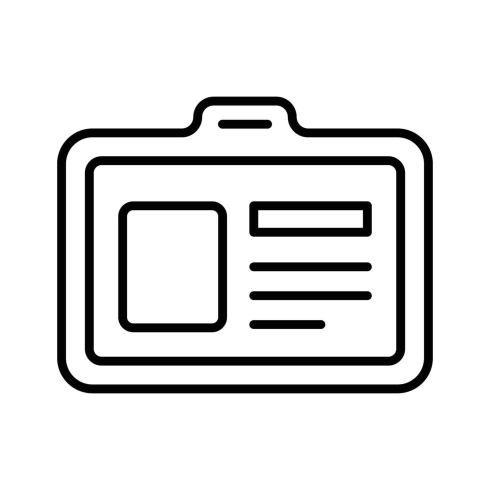 Student id card design, entry pass icon in modern style vector