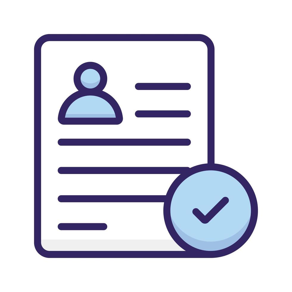 Grab this amazing icon of curriculum vitae in modern style vector