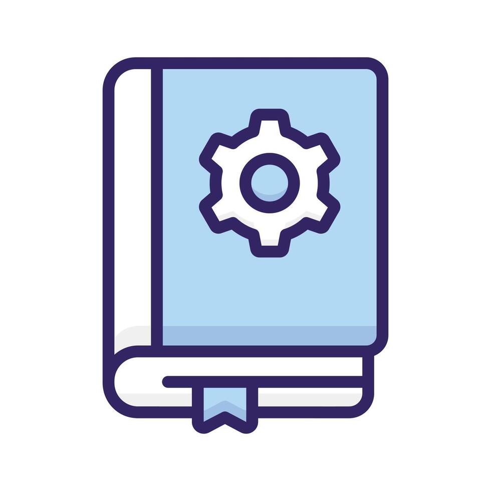 Take a look at this amazing icon of manual book, premium vector