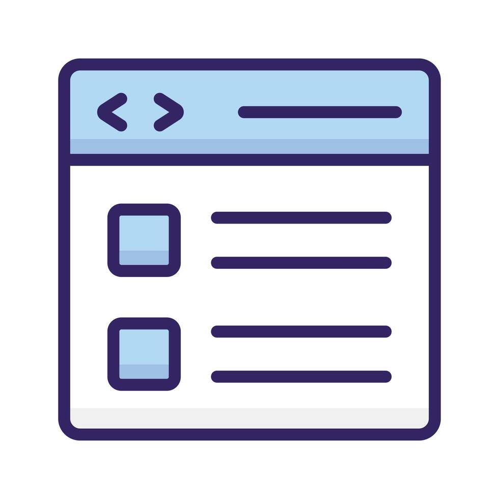 Website, webpage, browser icon design vector