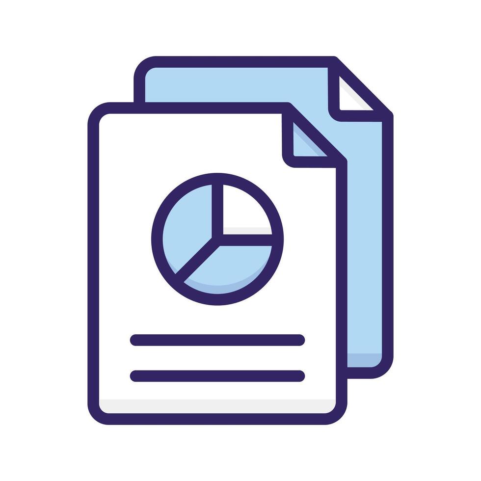 Check this beautifully designed icon of business report, statistics in flat style vector
