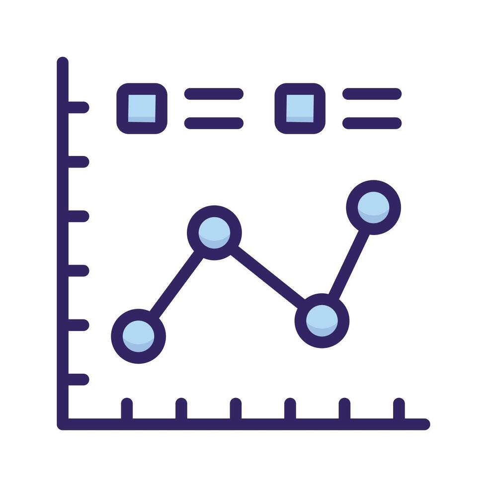Bar chart representing the analysis and interpretation of financial data, financial data analysis vector