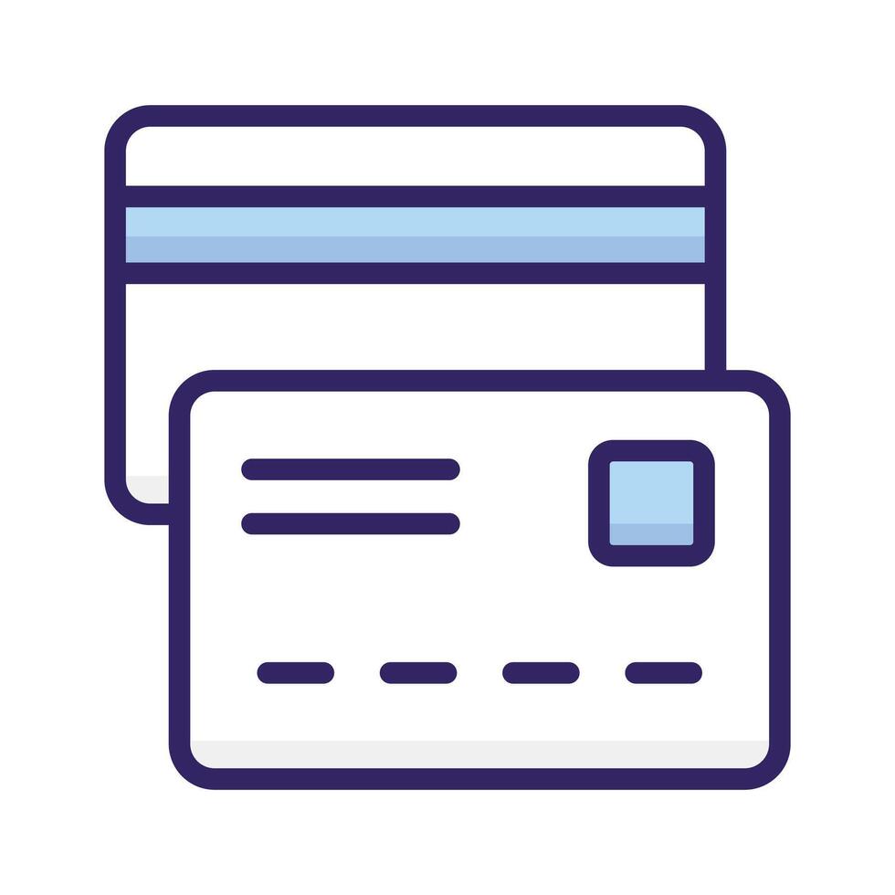 Atm card design in modern style, card for online payments and cash withdrawal vector