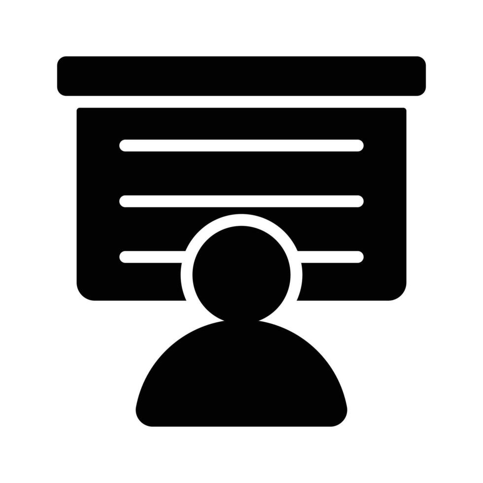 An icon of business graphical presentation, of statistical presentation vector