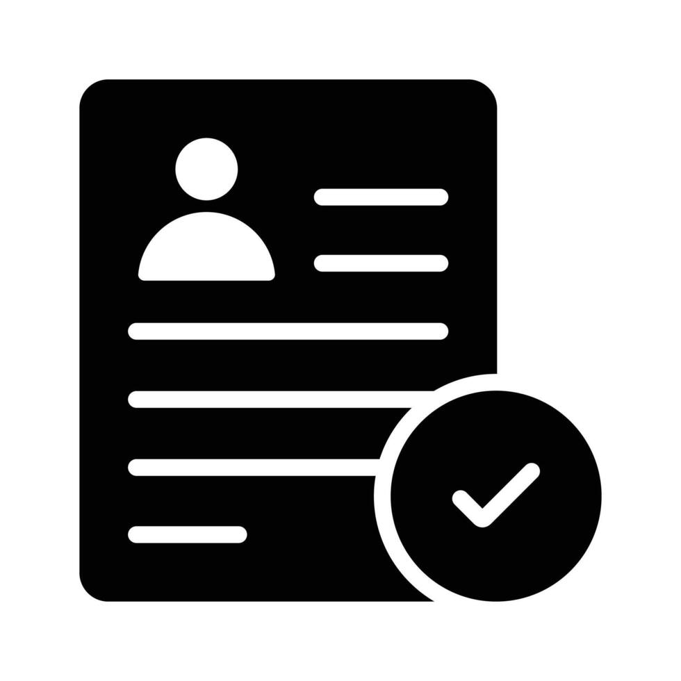 Grab this amazing icon of curriculum vitae in modern style vector
