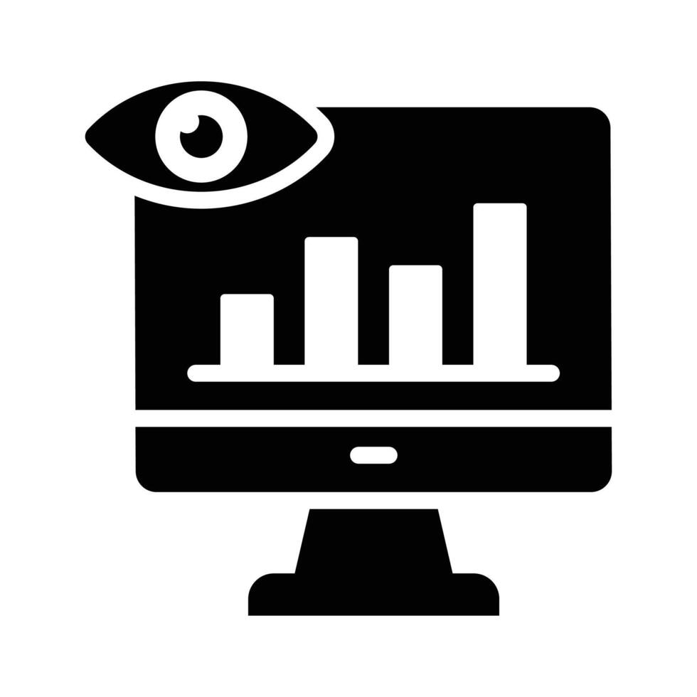Data monitoring design in modern style isolated on white background vector