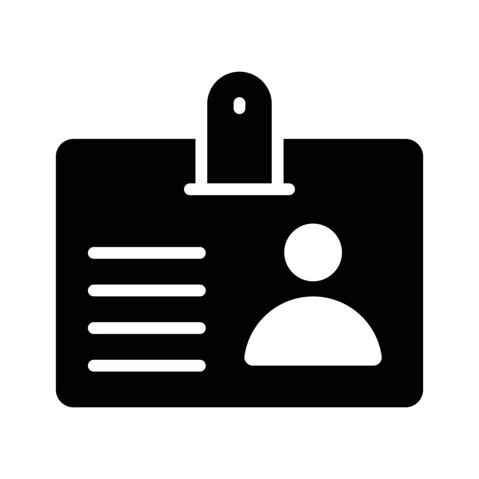 Employee id card design, entry pass icon in modern style vector