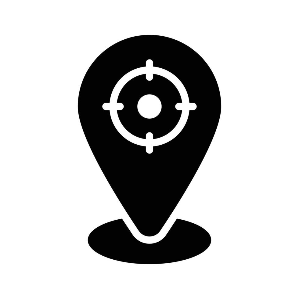 Download this premium icon of location target vector