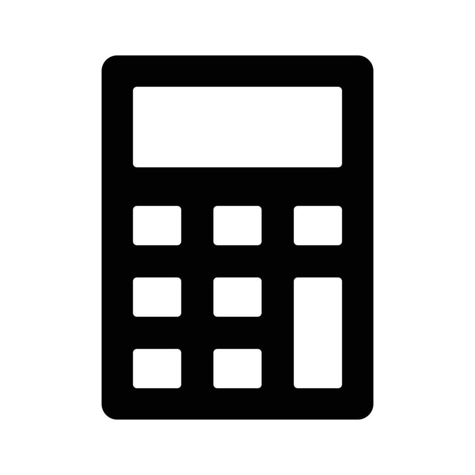 Digital calculator design, mathematical calculation equipment in modern style vector