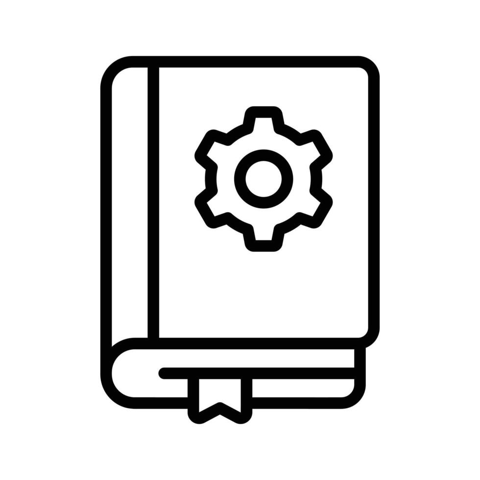 Take a look at this amazing icon of manual book, premium vector