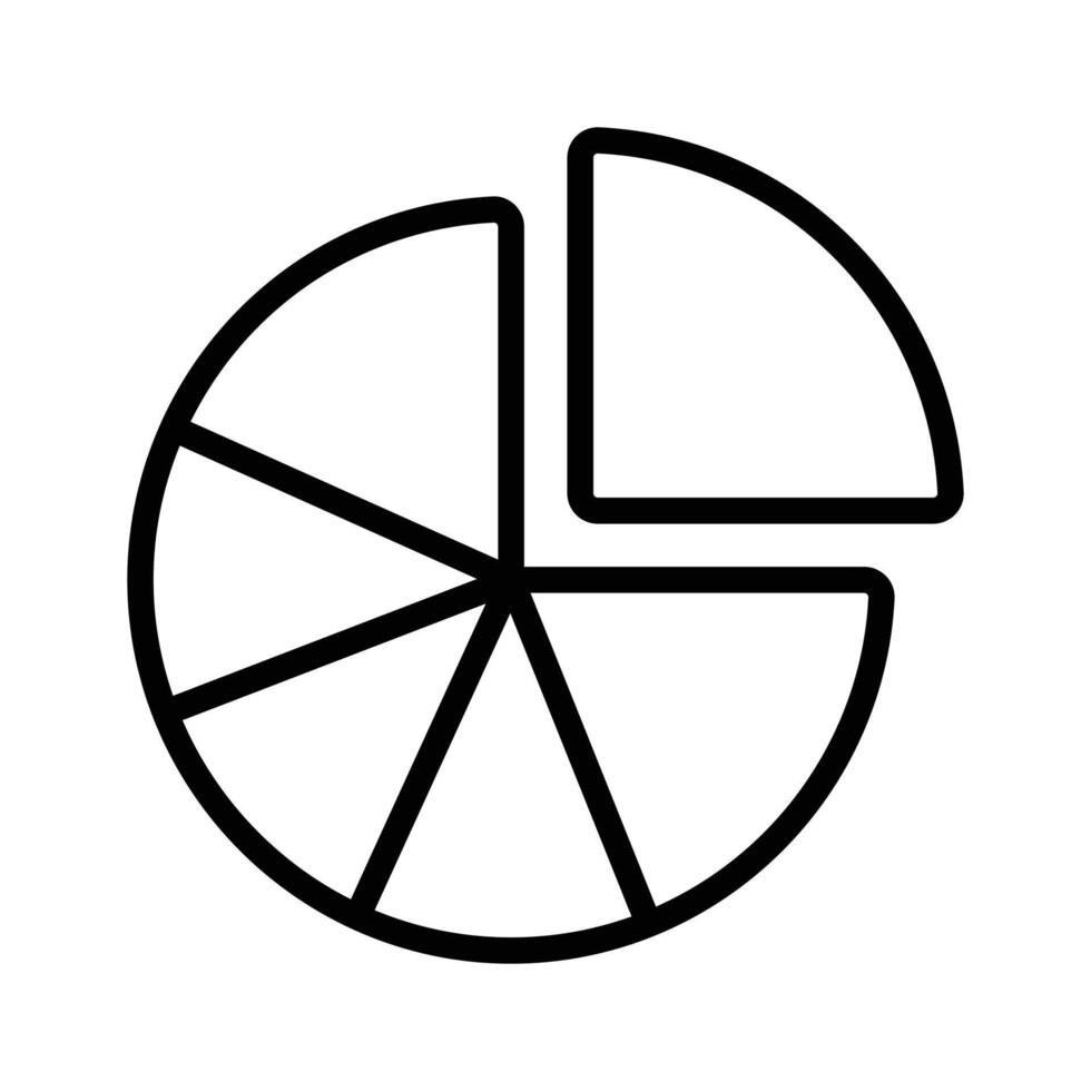 A modern infographics showing sectional pie graph, an editable of pie chart vector