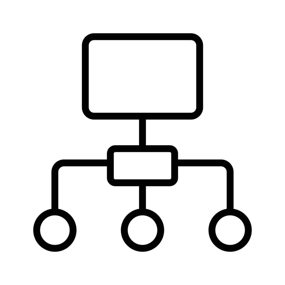 Hierarchy icon design, flowchart , workflow icon vector