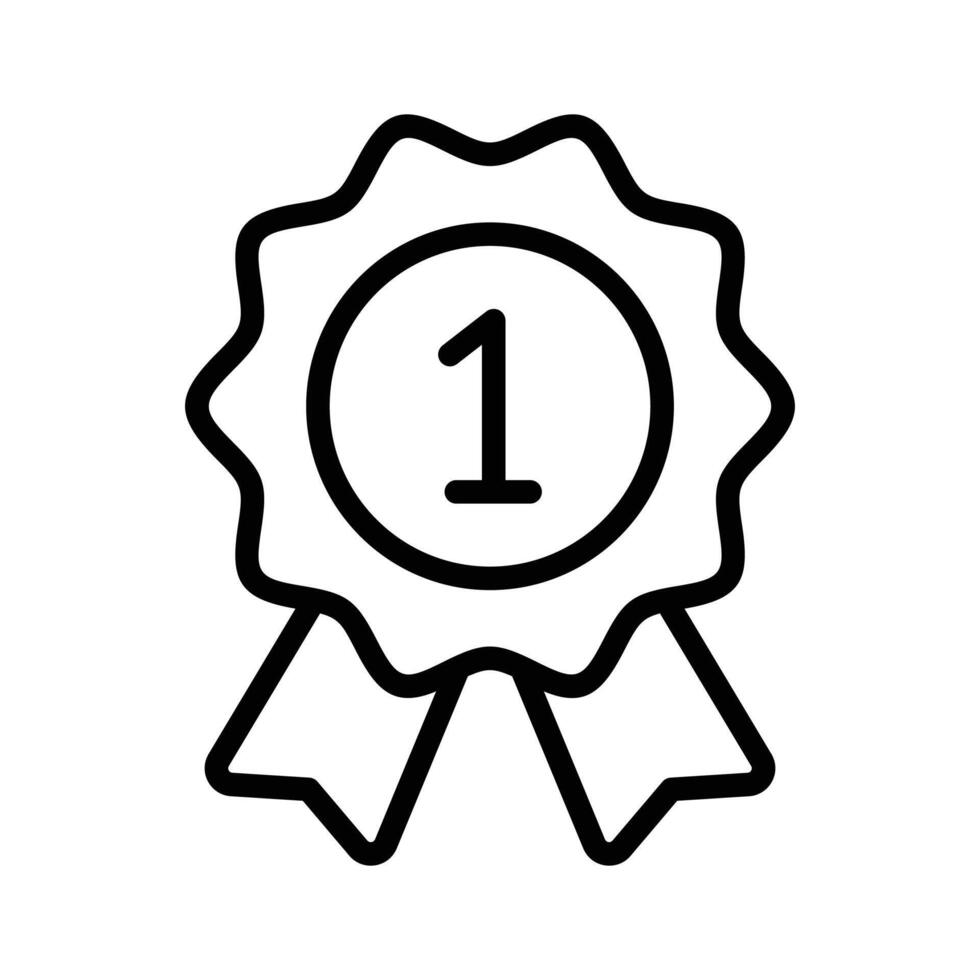 Flat of star badge, modern icon of quality badge in editable style vector