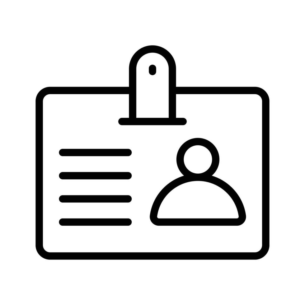 Employee id card design, entry pass icon in modern style vector