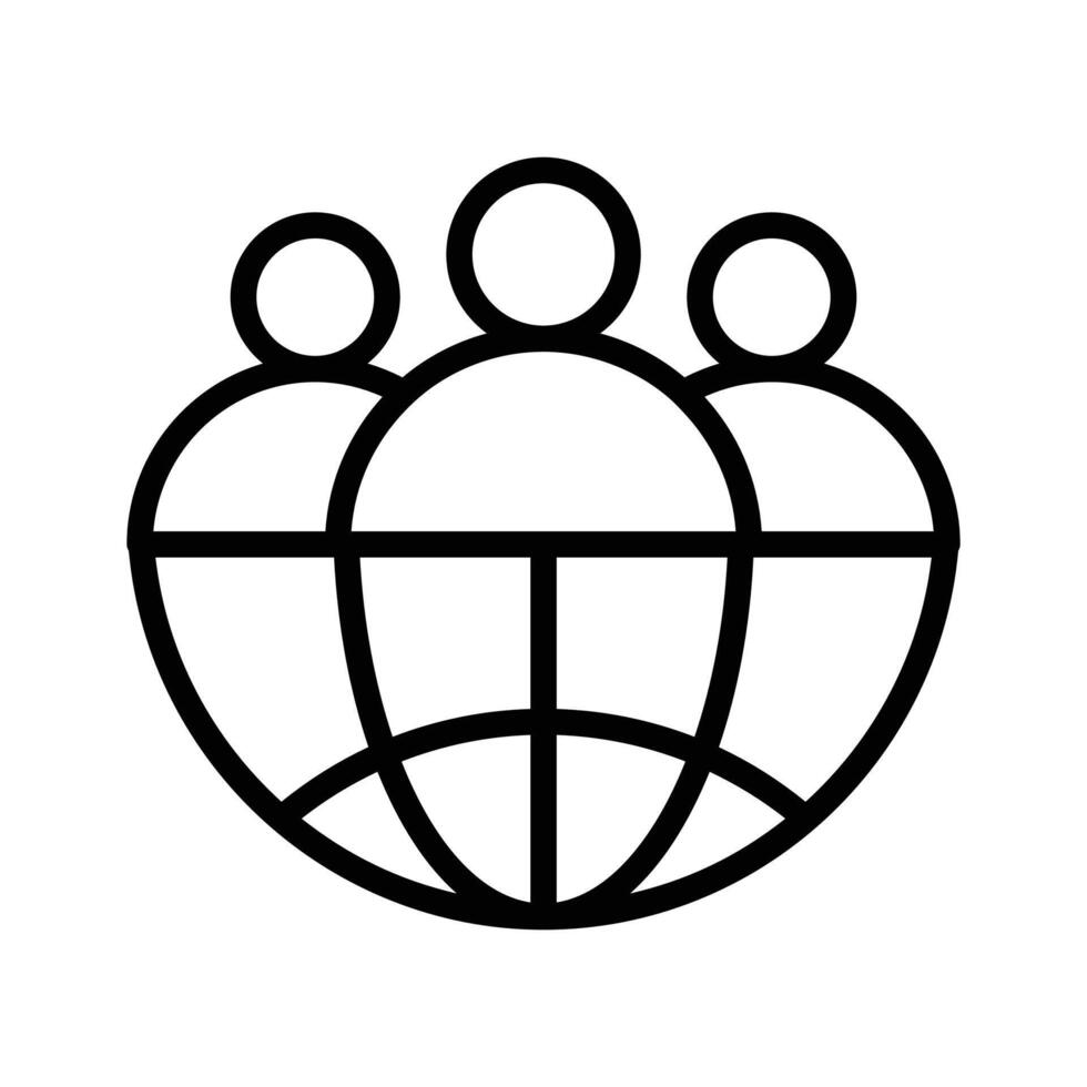 Have a look at this amazing icon of user network in modern style, customizable vector