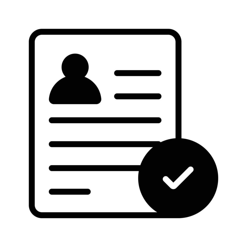 Grab this amazing icon of curriculum vitae in modern style vector