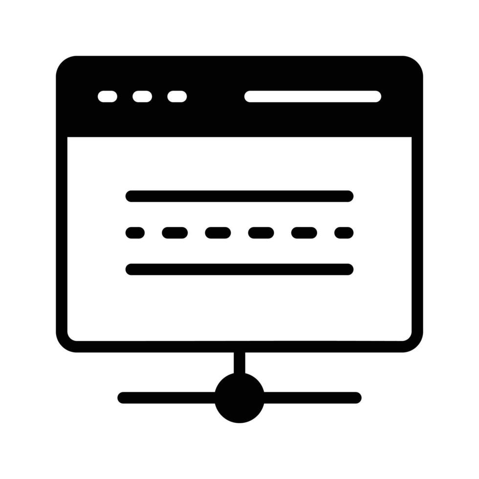 Trendy icon of web hosting in editable design style vector