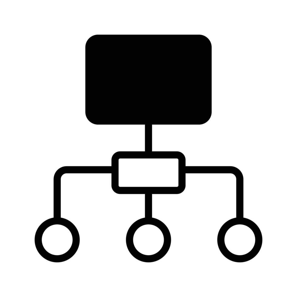Hierarchy icon design, flowchart , workflow icon vector