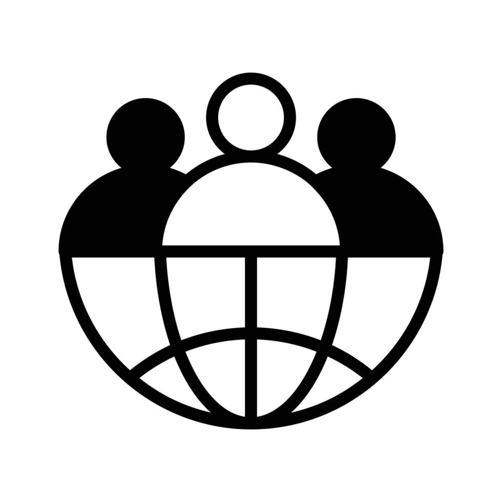 Have a look at this amazing icon of user network in modern style, customizable vector