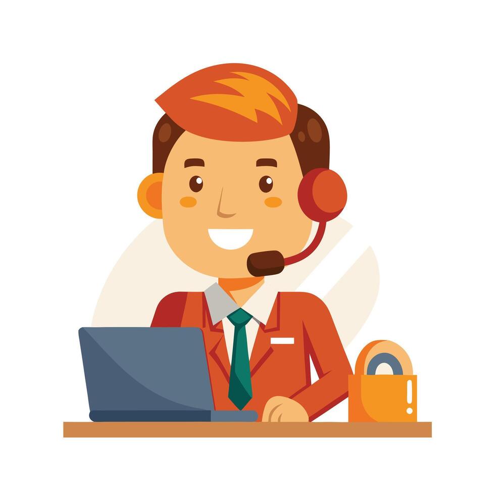 Realistic Office Moments Illustration Concepts vector
