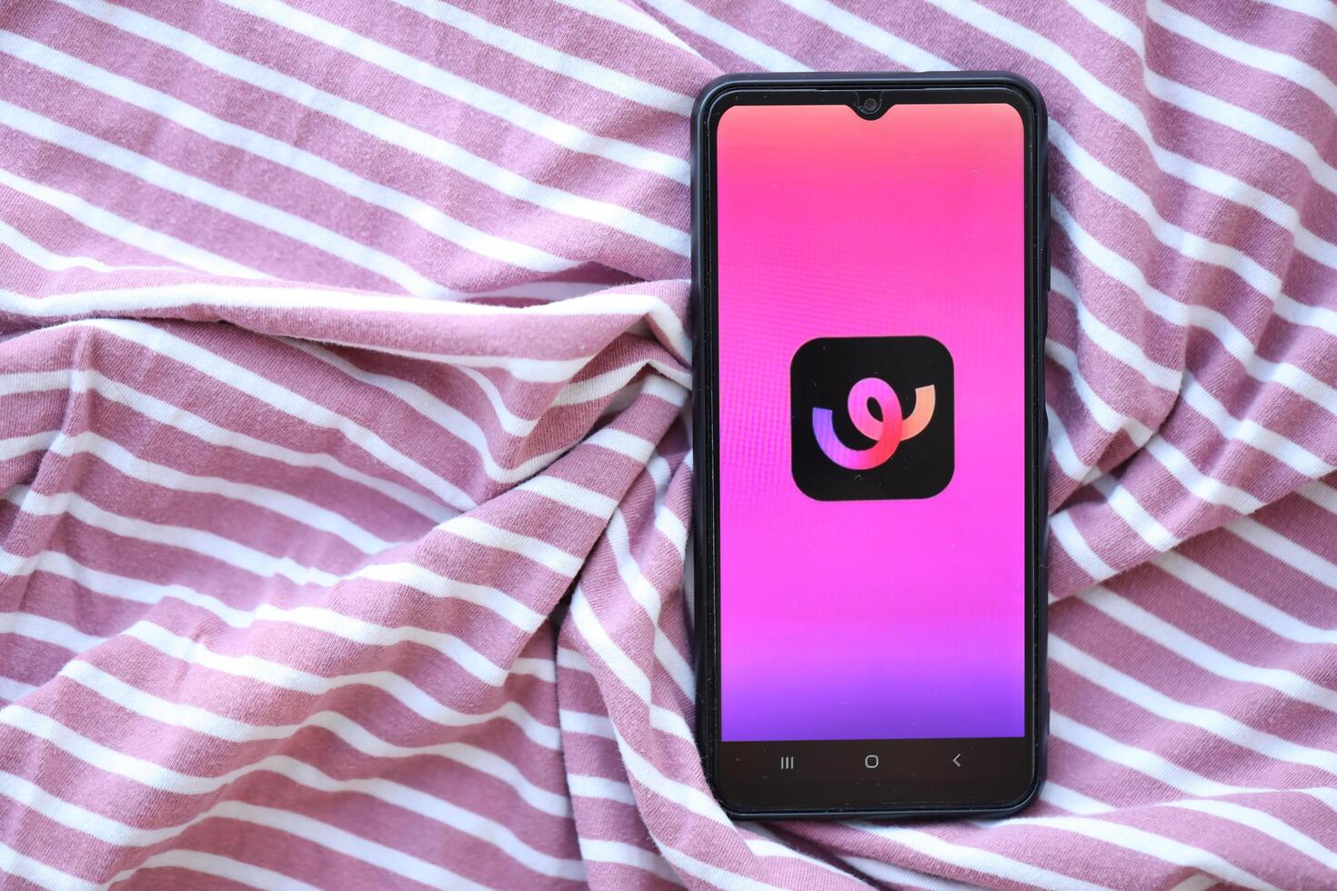 KYIV, UKRAINE - JUNE 20, 2024 Whee is instagram-like application for asian smartphone users for sharing photos between friends