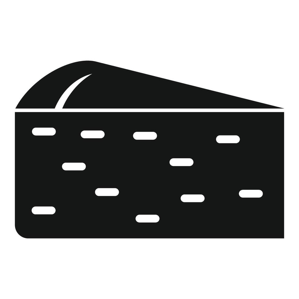 Slice of cheese icon showing a dairy product vector