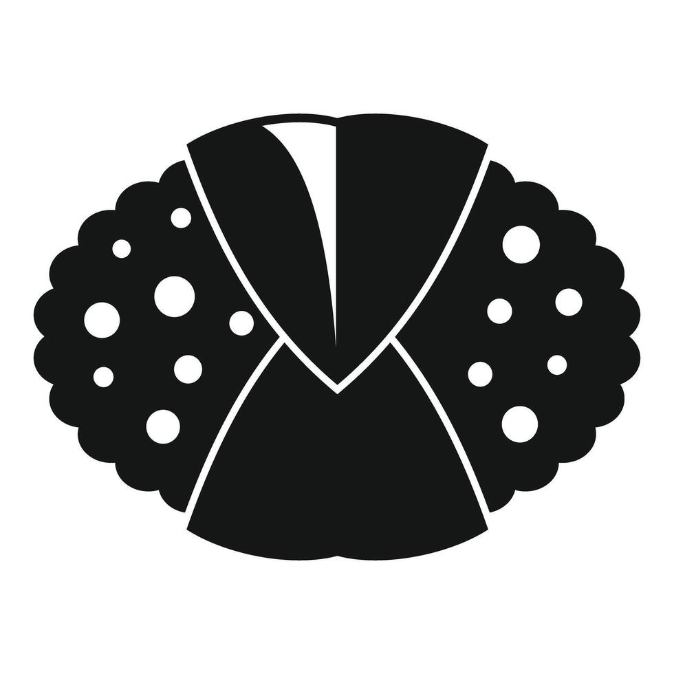 Round sushi roll with sesame seeds and cucumber icon vector