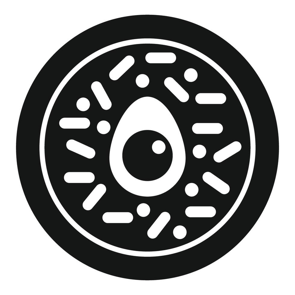 Petri dish with bacteria under microscope in laboratory experiment vector