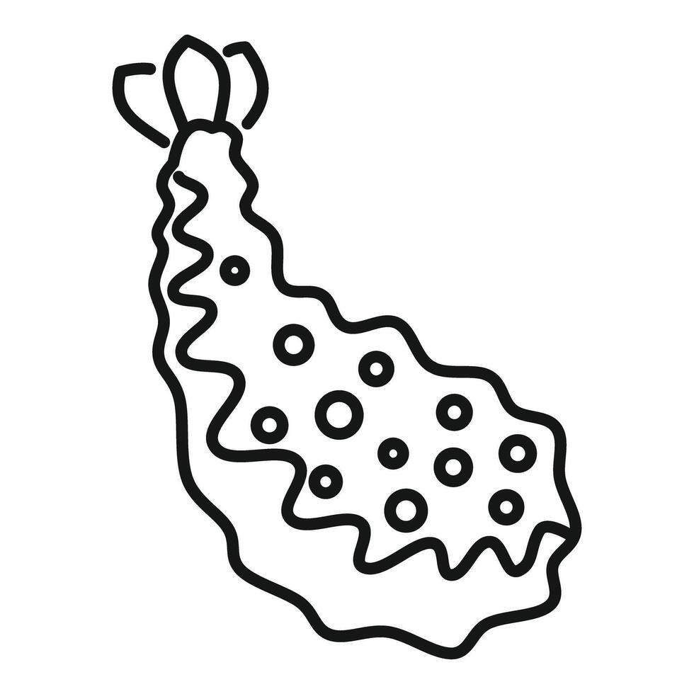 Sea slug swimming underwater marine gastropod illustration vector