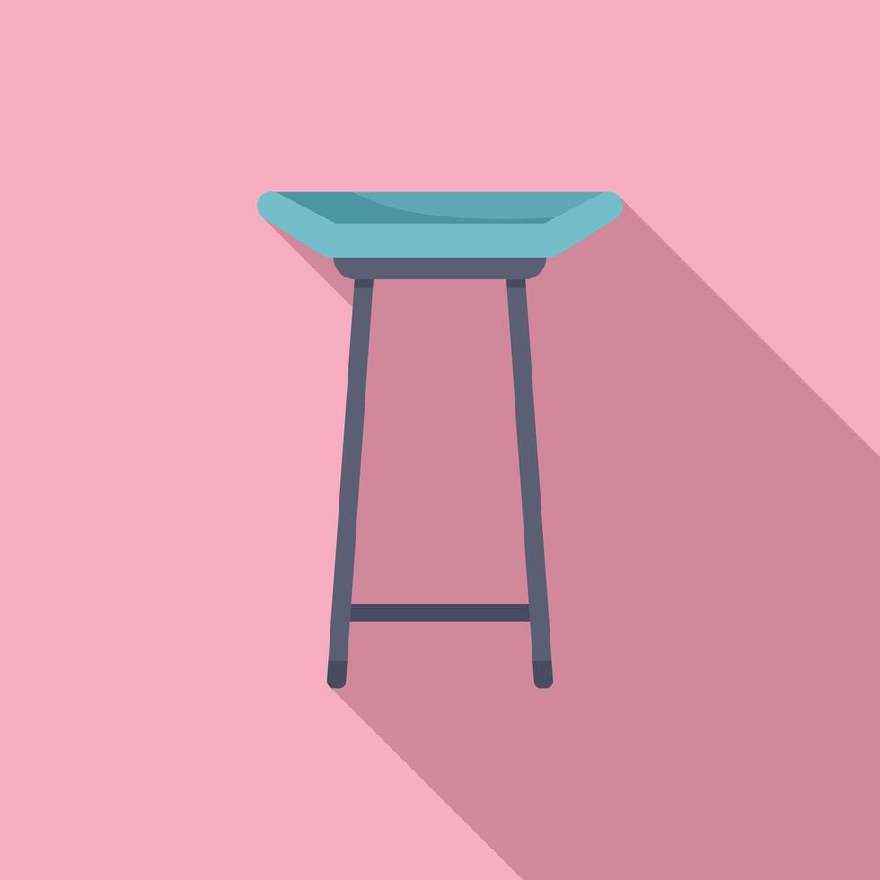 Modern bar stool standing on pink background vector