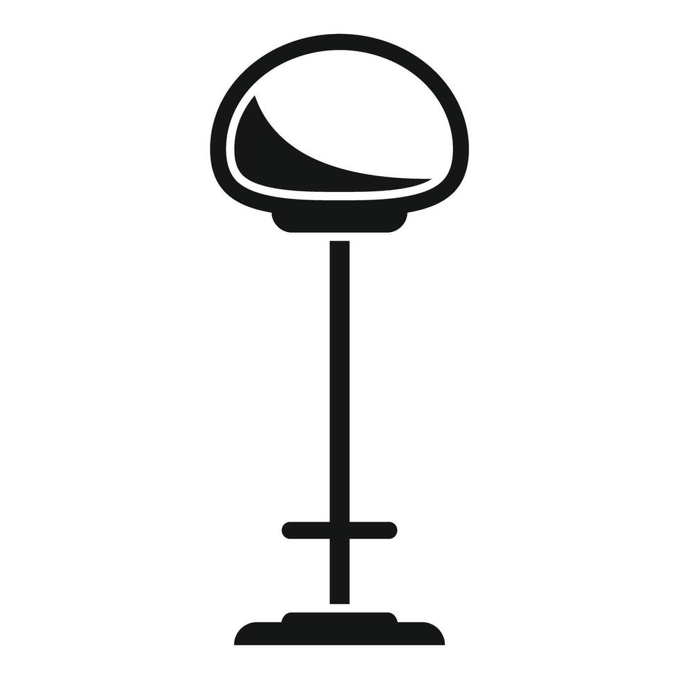 Convex traffic mirror helping improve road safety vector