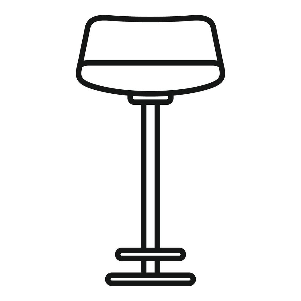 Modern bar stool standing on white background vector