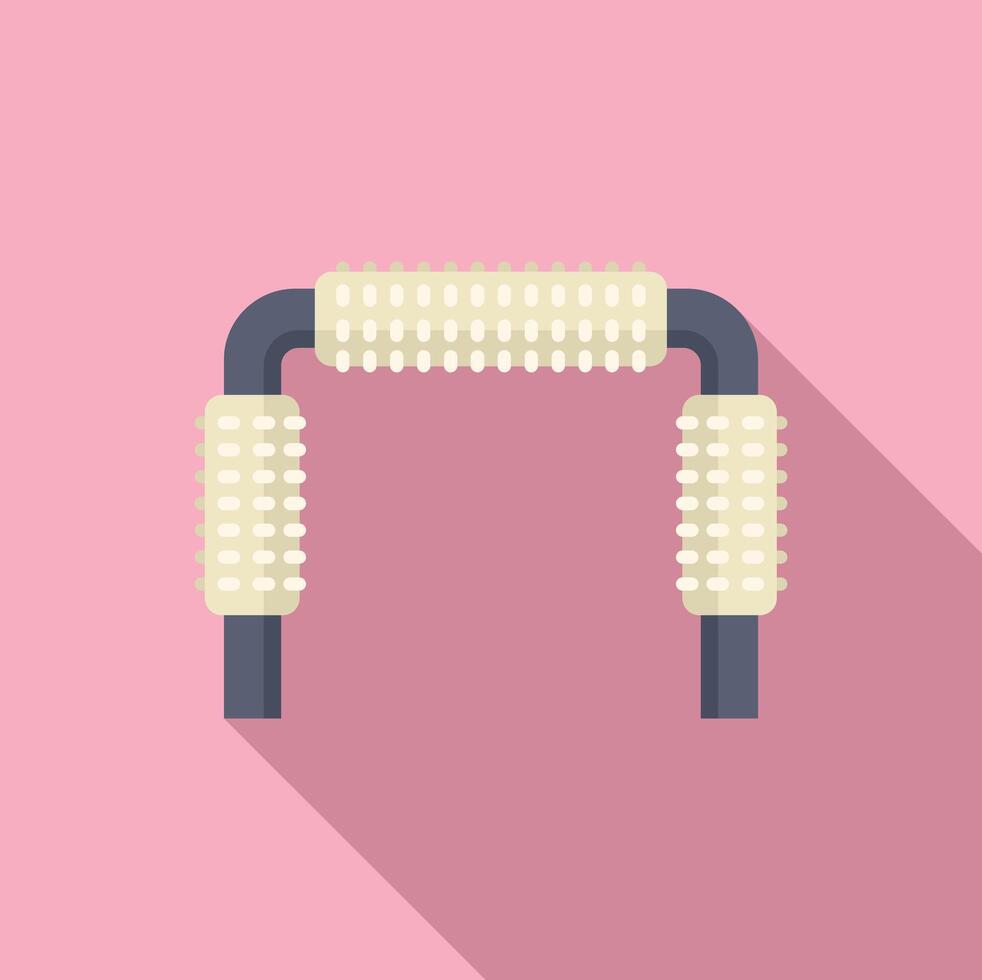 Push up bars icon showing fitness and workout vector