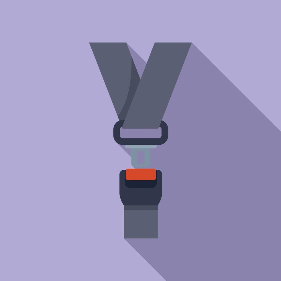 Safety first, seat belt fastened and ready for a secure journey vector