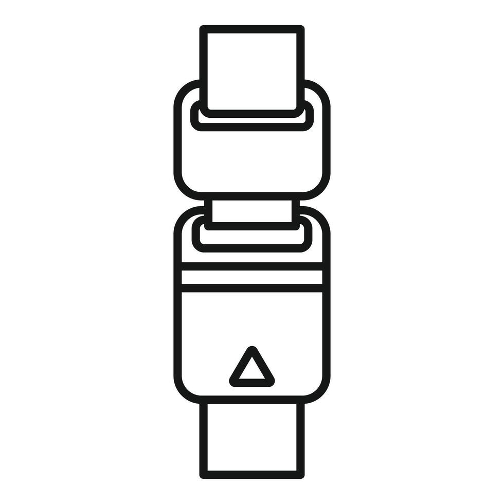 Usb flash drive icon connecting to laptop computer vector