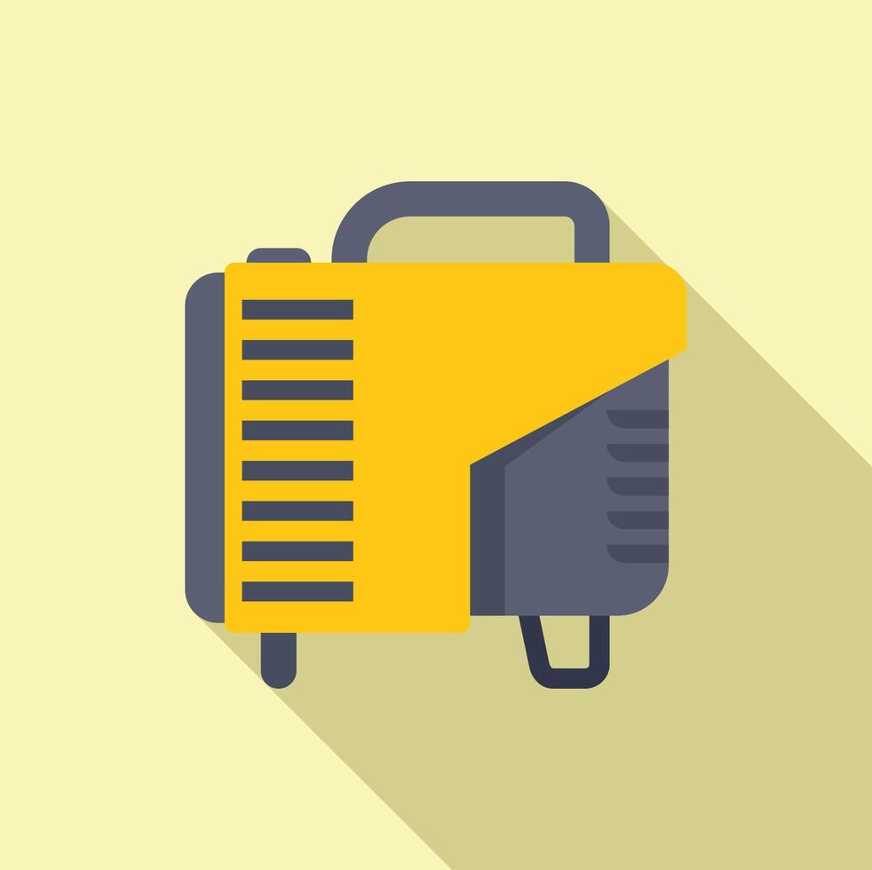 Portable generator providing power during blackout or in remote area vector