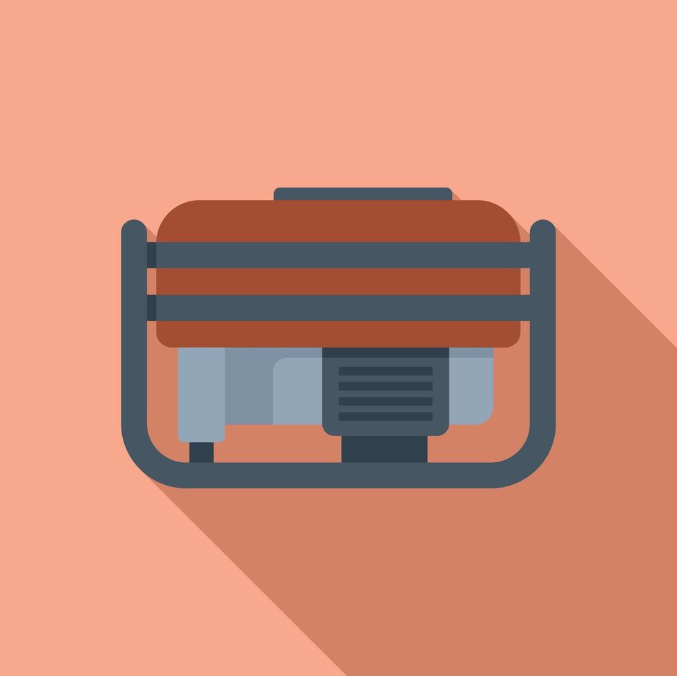 Portable generator providing emergency power during blackout vector