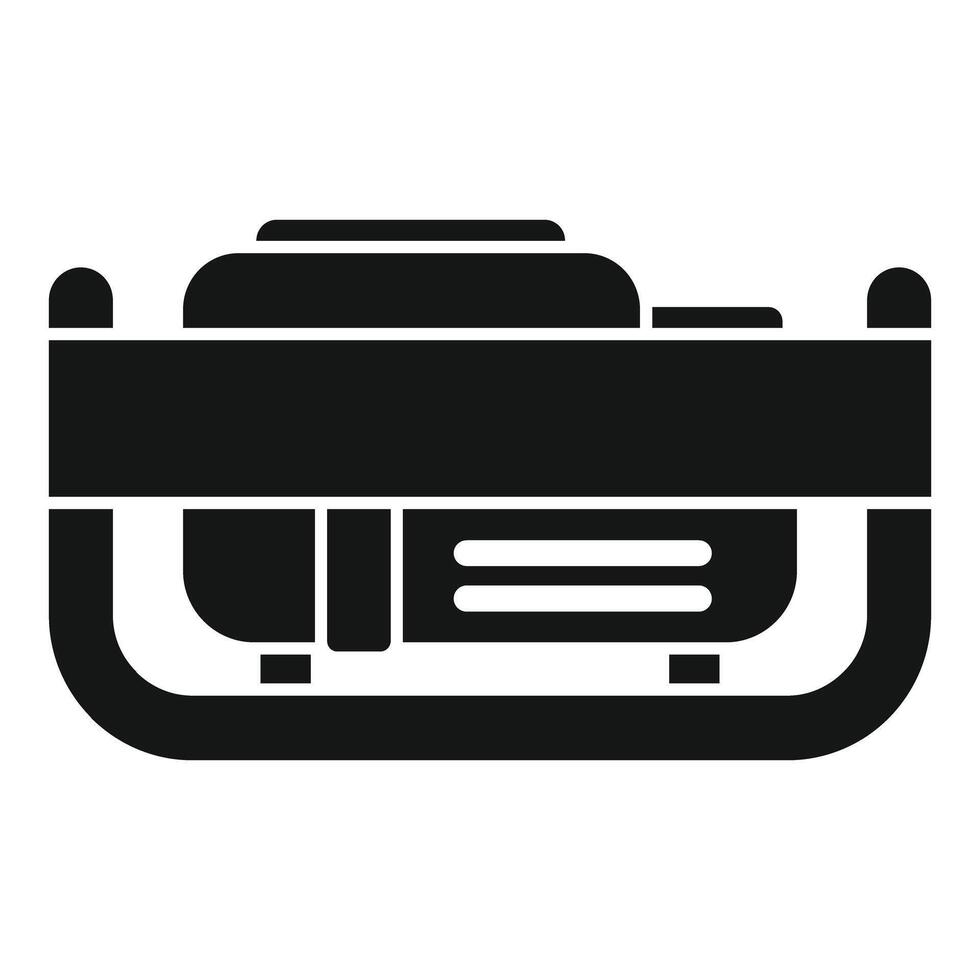 Portable power generator supplying electricity during blackout vector