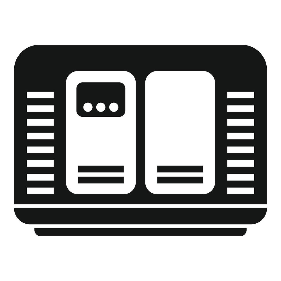 Power generator supplying electricity during blackout vector