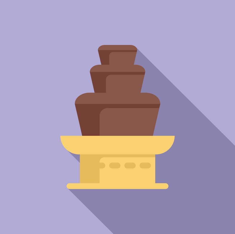 Chocolate fountain flowing on stand indulgent treat vector