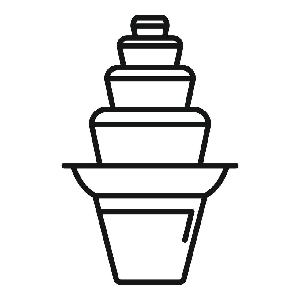 Plastic food container set with lids stacked on top of each other vector