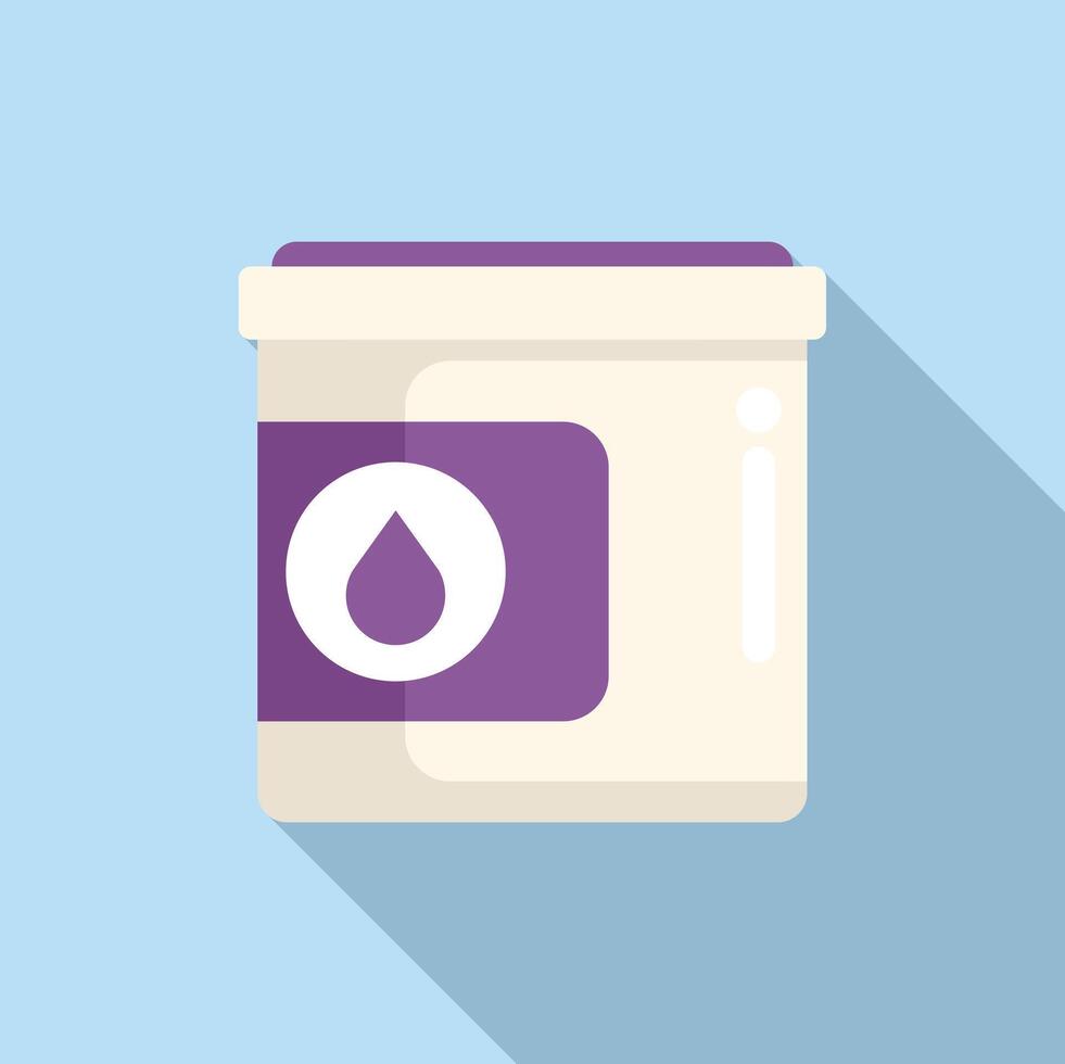 Plastic container with drop logo containing cleaning product vector