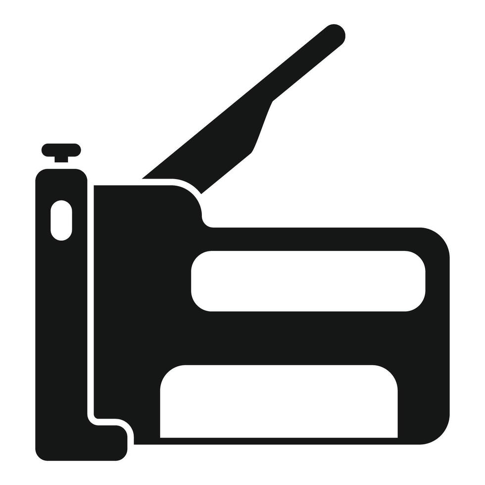 Construction stapler for repair and building work vector