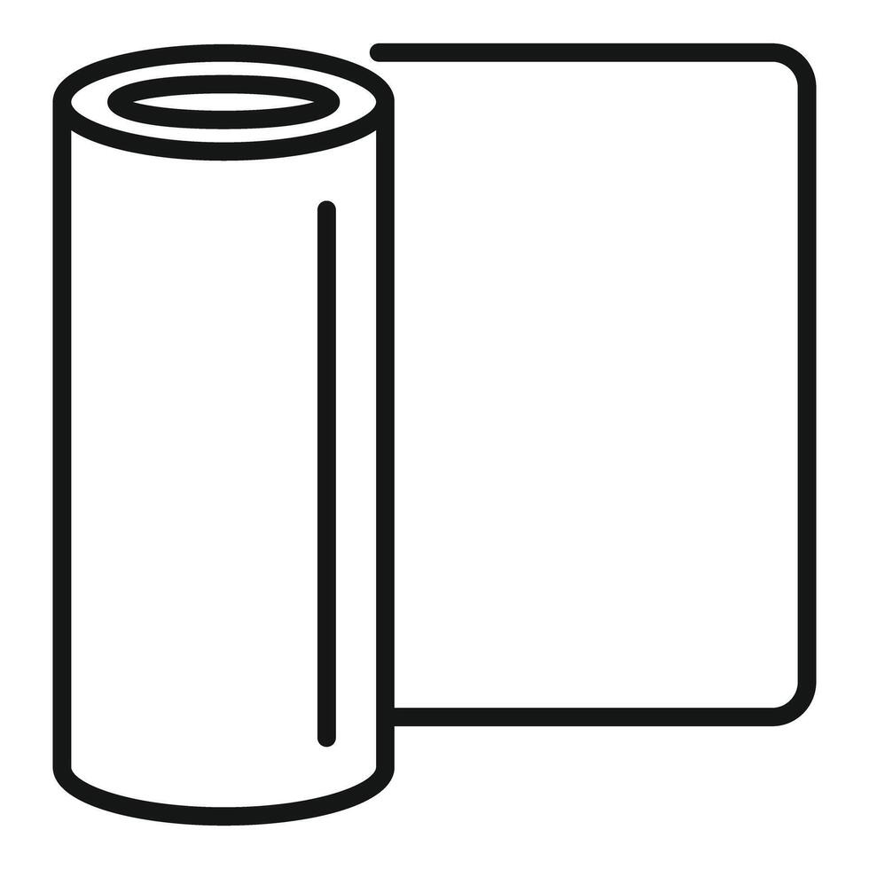 Textile roll icon representing fabric production process vector