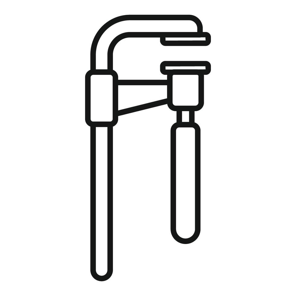 Adjustable wrench icon showing plumbing tool for a plumber vector