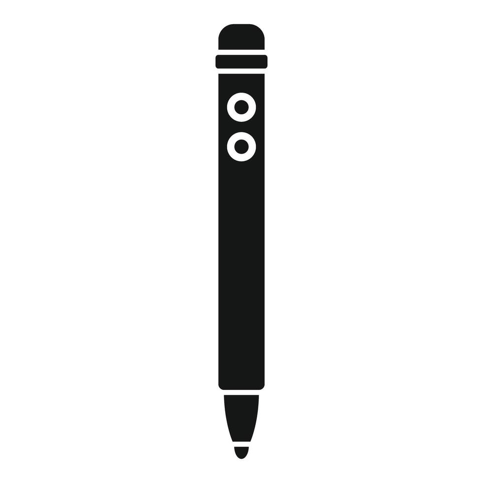 Electronic pen for tablet stylus with buttons drawing on screen vector