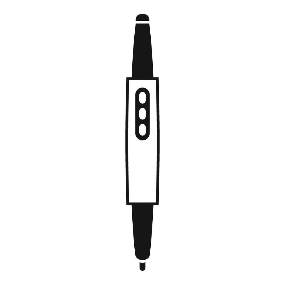 Electronic cigarette device with battery indicator icon vector